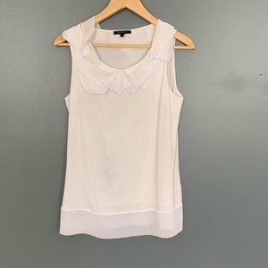Anne Klein Ruffle Tank White Size Small